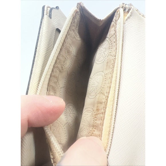 Michael Kors Jet Set Leather Travel Small Smartphone Envelope Wallet White 5.25" - Picture 7 of 8